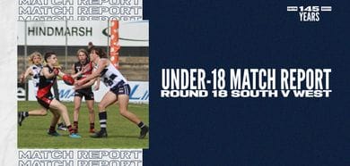 Under-18 Match Report: Round 18 vs West Adelaide